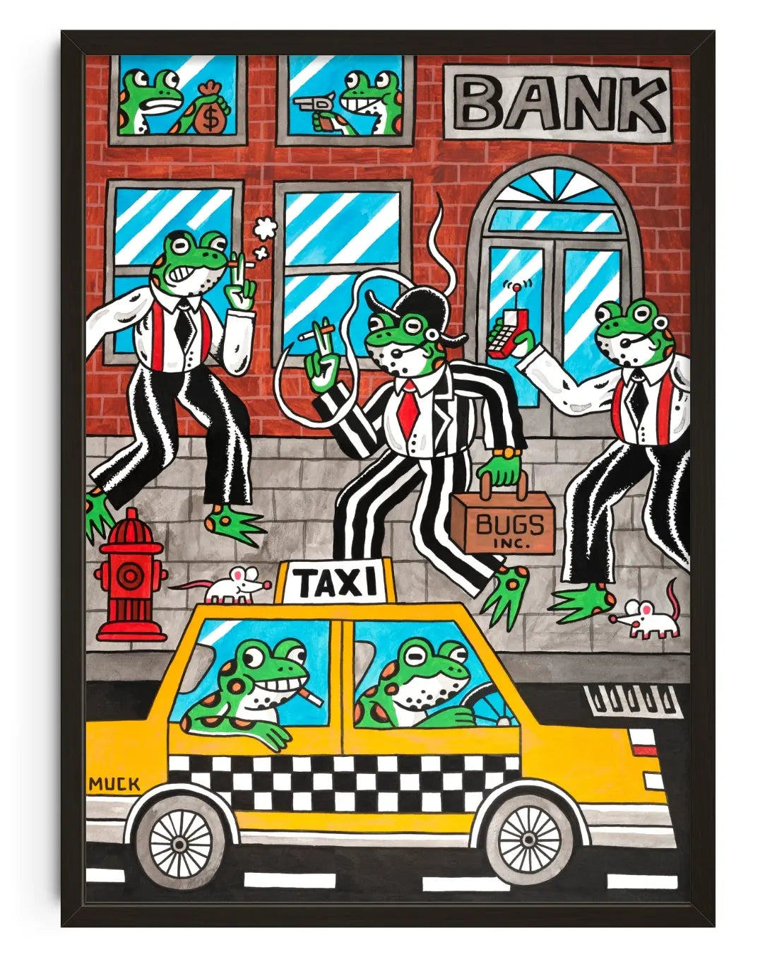 Bugs Inc. contemporary art print by Jamie Muck - sold by DROOL