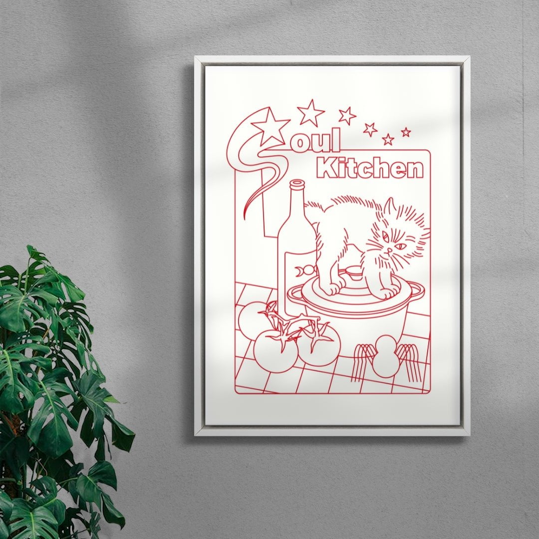 SOUL KITCHEN contemporary wall art print by Juan Sebastián Rosillo - sold by DROOL