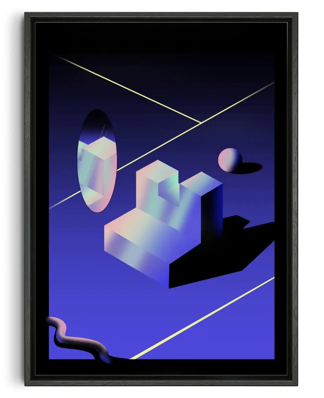 The Mirror contemporary wall art print by Tolga Tarhan - sold by DROOL