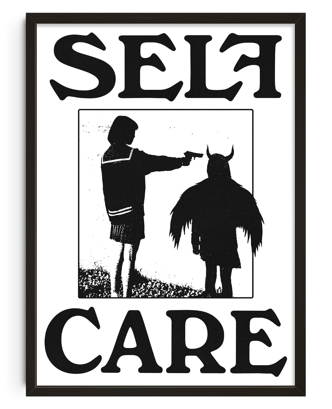 Self Care contemporary wall art print by Utsav Verma - sold by DROOL