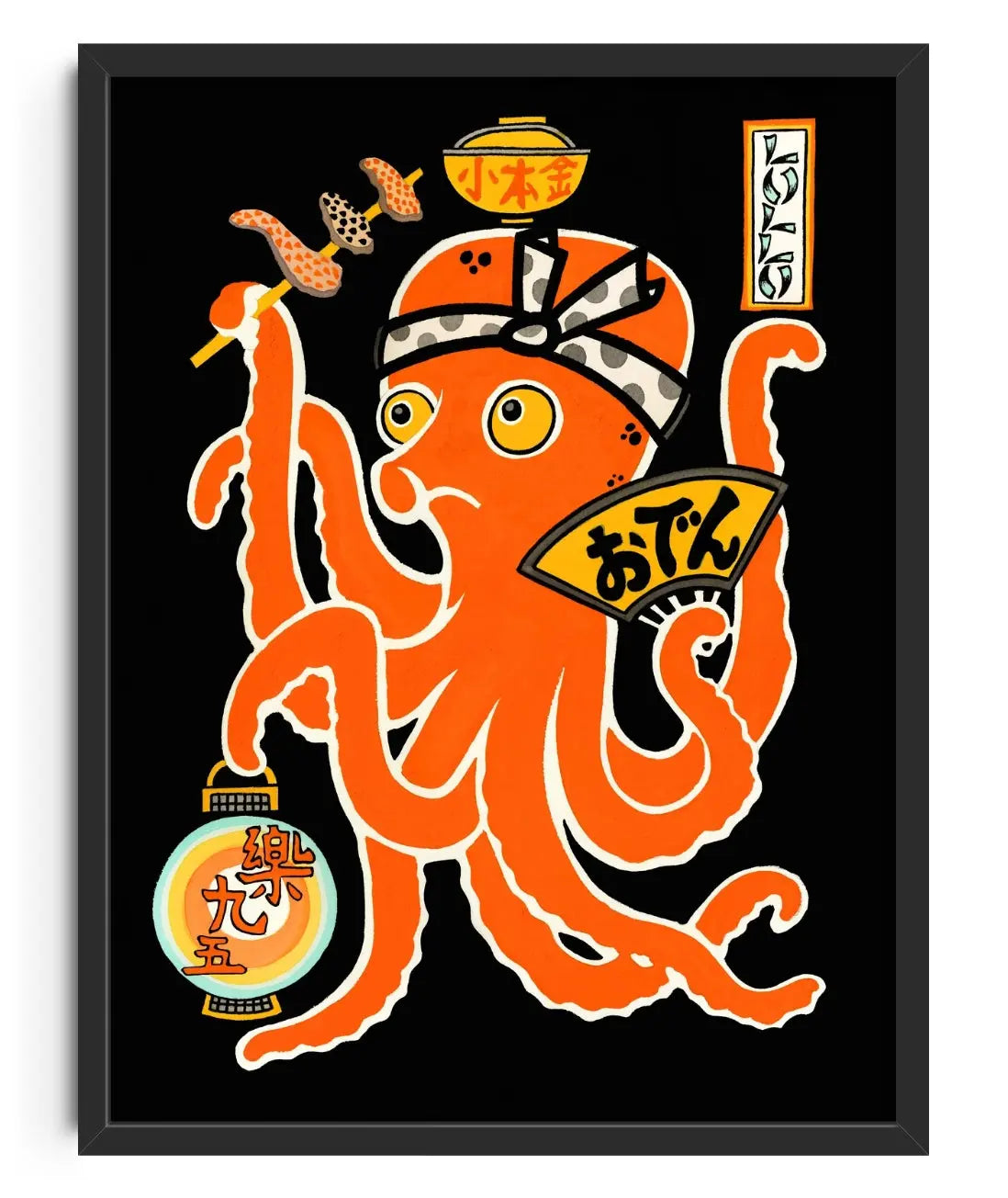 Octopus soup contemporary art print by Lorenzo Rossi - sold by DROOL