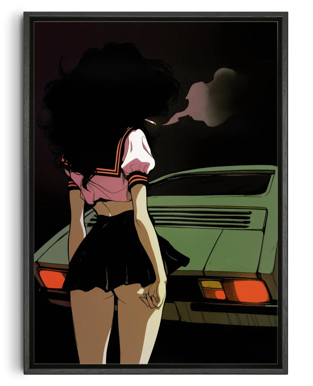 Drift Noir contemporary wall art print by dolorsilentium - sold by DROOL