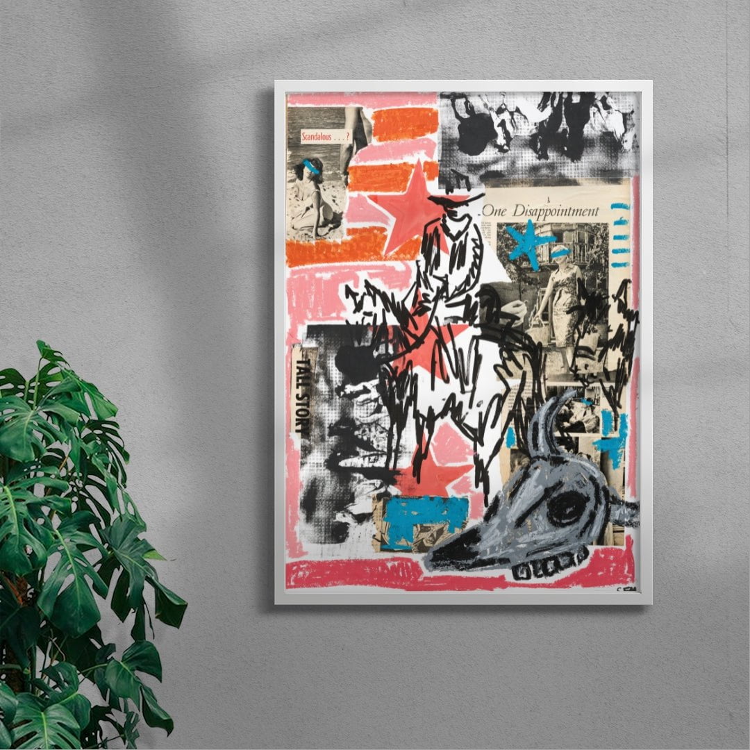 The Wild West contemporary wall art print by Caitlin Flood-Molyneux - sold by DROOL