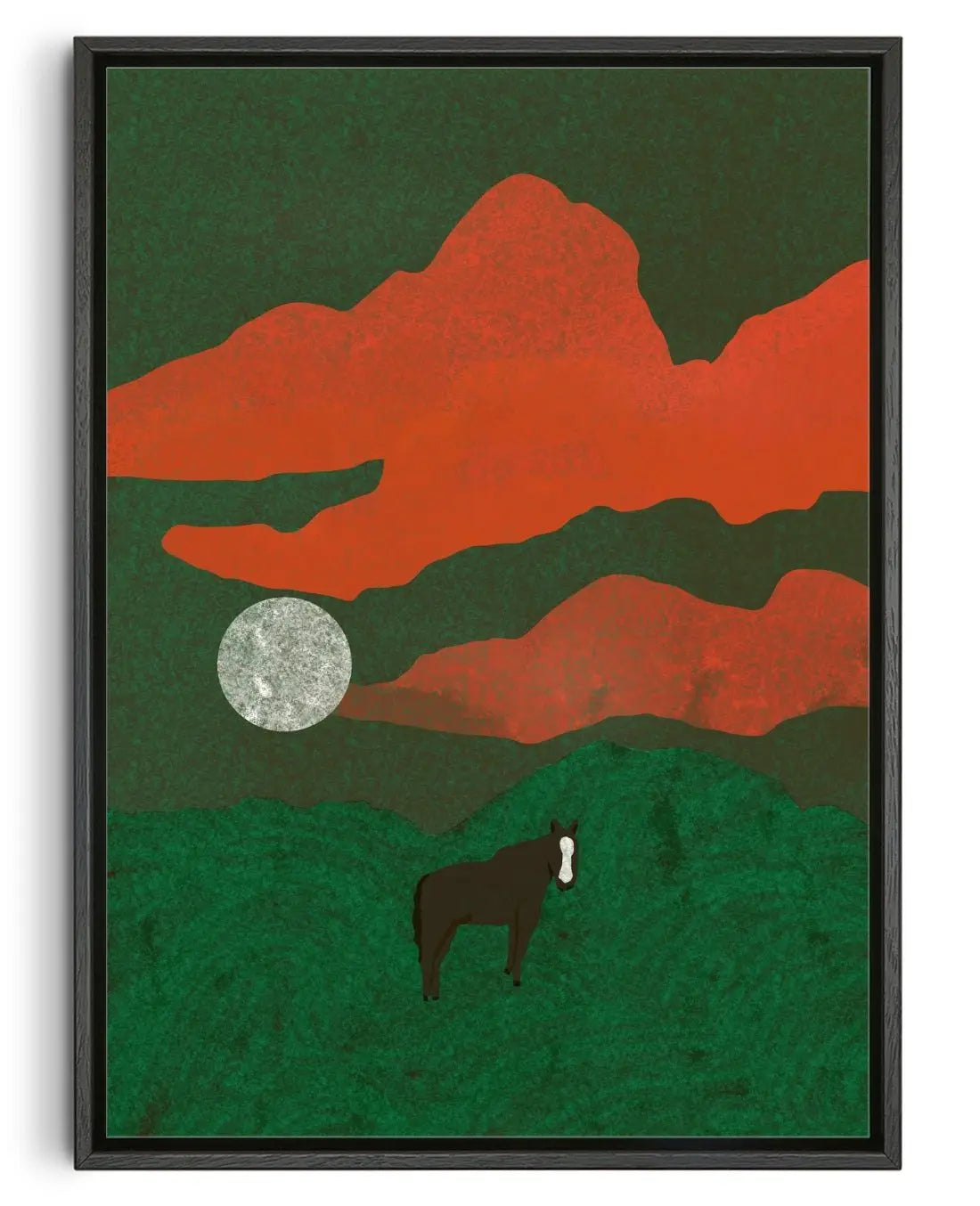 Emerald Midnight contemporary wall art print by Lily Kong - sold by DROOL