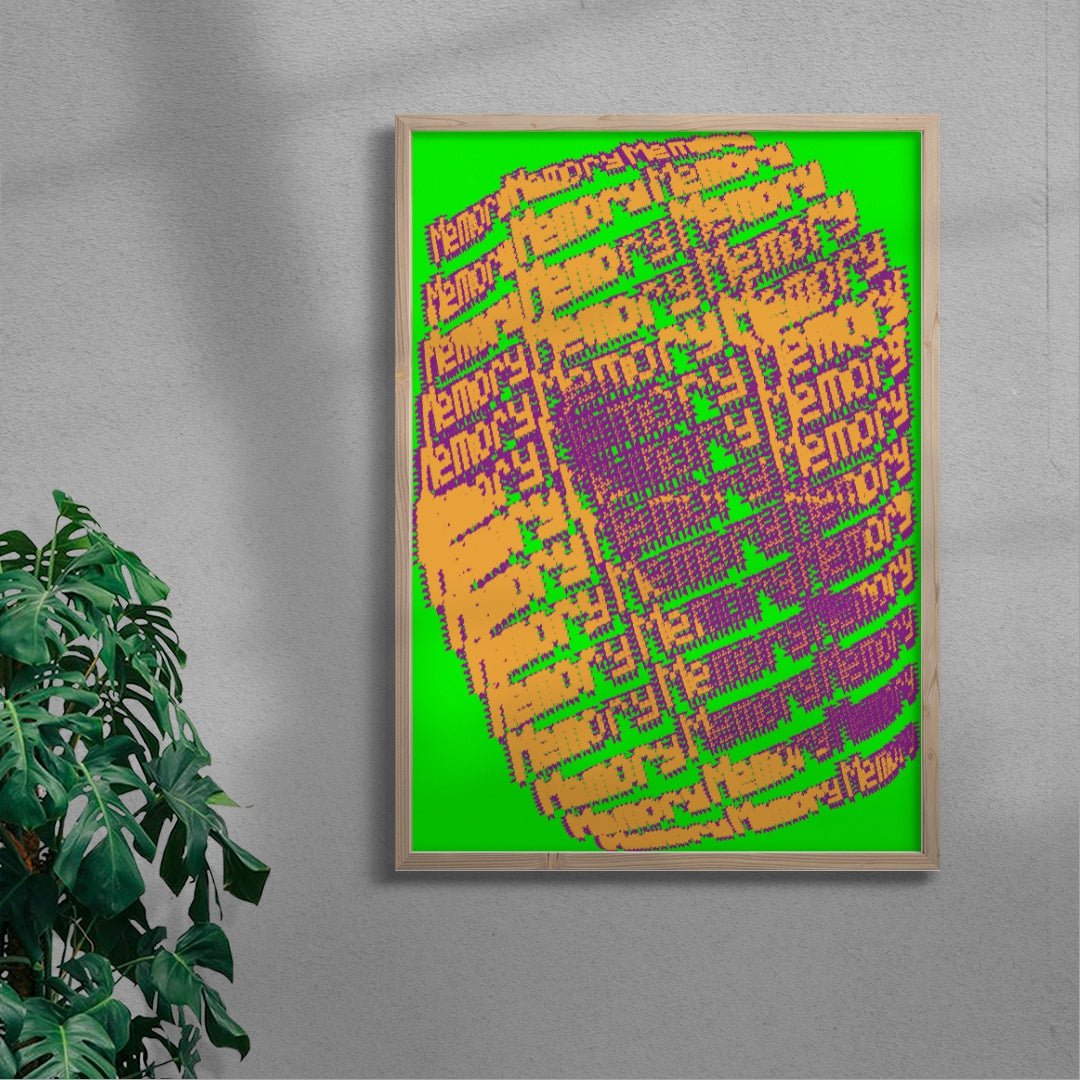 Poster 84 (Memory) contemporary wall art print by Gang Buron-Yi - sold by DROOL