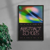 Abstract Echoes 01/08 contemporary wall art print by Coveposter - sold by DROOL