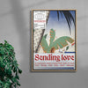 Sending Love contemporary canvas art print by Salome Frenzel - sold by DROOL