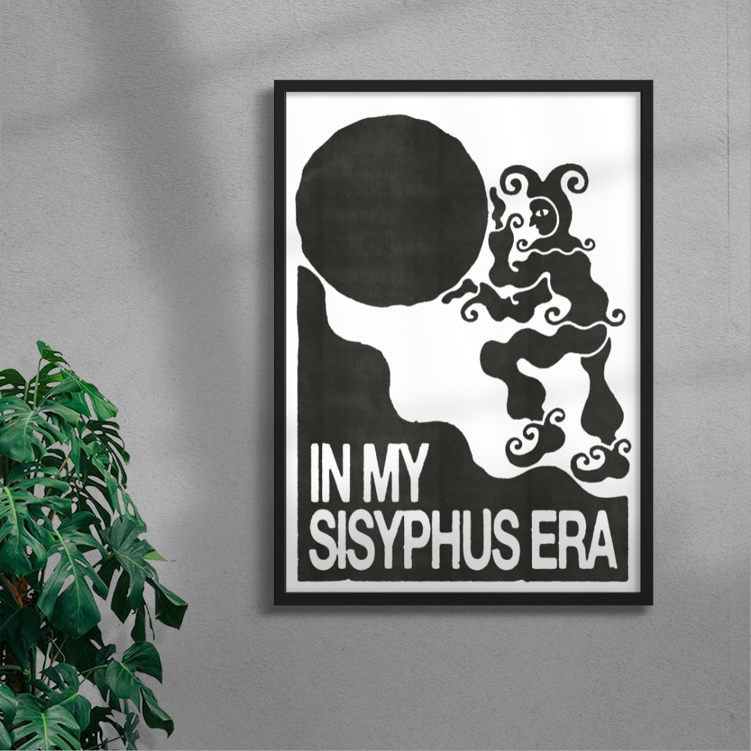 Sisyphus contemporary wall art print by Alexander Khabbazi - sold by DROOL