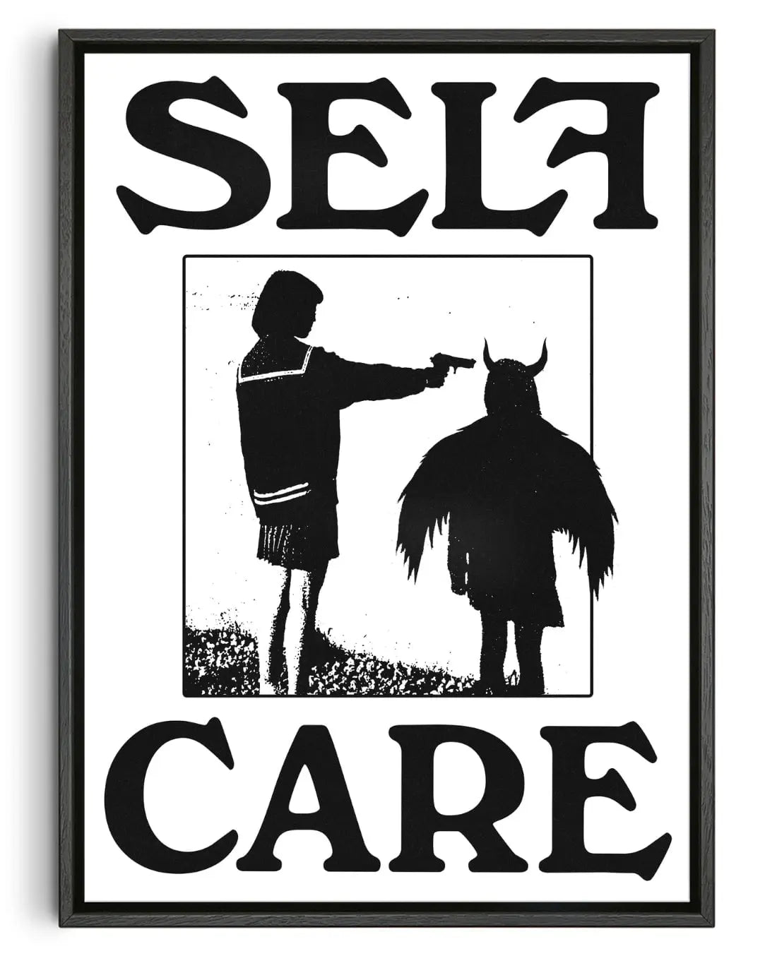Self Care contemporary wall art print by Utsav Verma - sold by DROOL