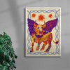 Bull of Heaven contemporary wall art print by Kwonny - sold by DROOL