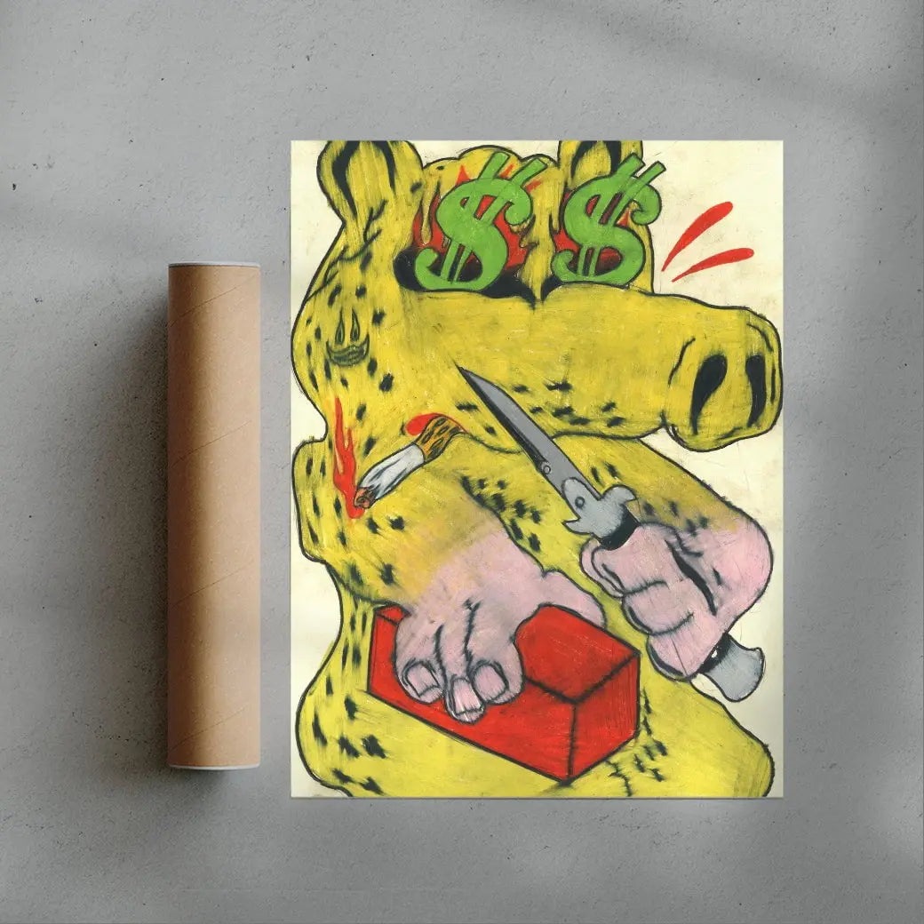 Quasimodo contemporary wall art print by Austin Ansbro - sold by DROOL