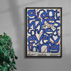 Wires contemporary wall art print by Jorge Santos - sold by DROOL