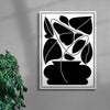 Potted plant contemporary wall art print by Konrad Grafik - sold by DROOL