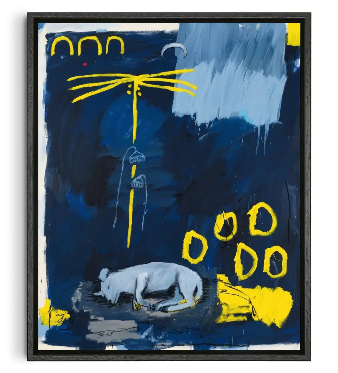 Rain dogs contemporary wall art print by Billy Bagilhole - sold by DROOL