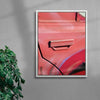 Pink Car contemporary wall art print by Burak Boylu - sold by DROOL