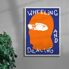WHEELIN contemporary wall art print by Max Blackmore - sold by DROOL