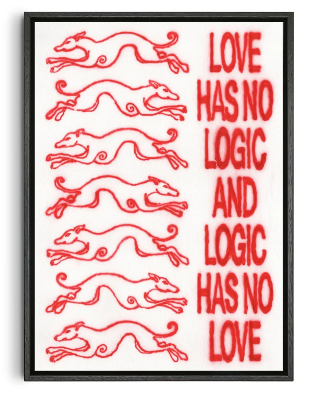 Love and Logic contemporary canvas print by Alexander Khabbazi - sold by DROOL