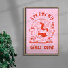 Stretchy Girls Club contemporary wall art print by Aley Wild - sold by DROOL