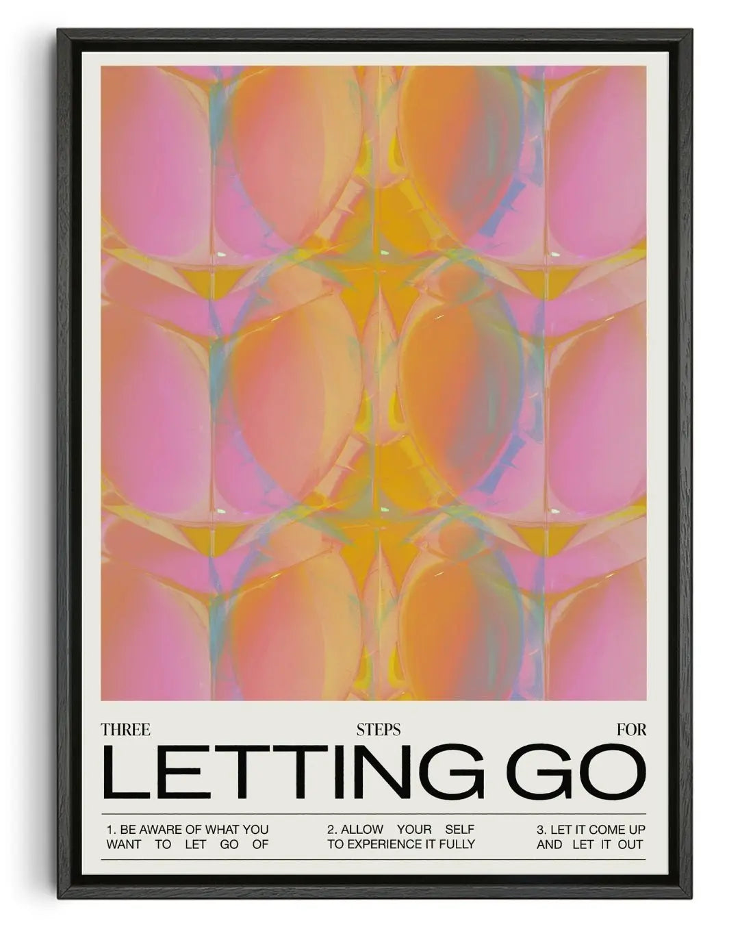 Three Steps For Letting Go contemporary wall art print by Coveposter - sold by DROOL