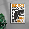 THE RAT RACE contemporary wall art print by Alexander Khabbazi - sold by DROOL