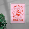 Stretchy Girls Club contemporary wall art print by Aley Wild - sold by DROOL