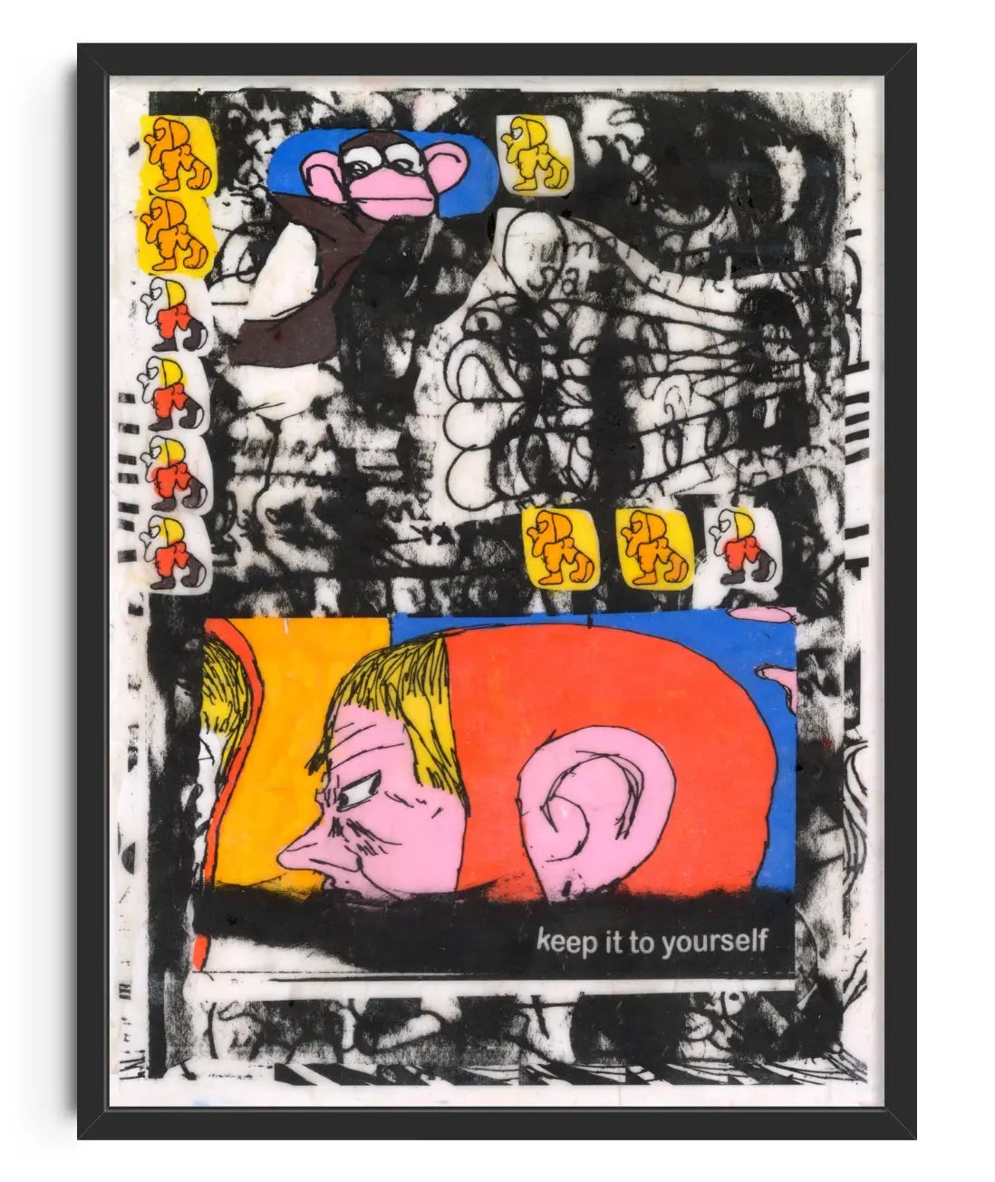 Keep it to Yourself contemporary art print by Patrick Kyle - sold by DROOL