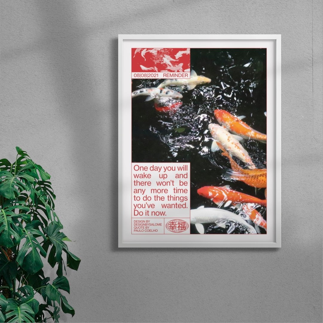 Do it now contemporary wall art print by Salome Frenzel - sold by DROOL