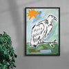 Vulture Watching contemporary wall art print by Caitlin Flood-Molyneux - sold by DROOL