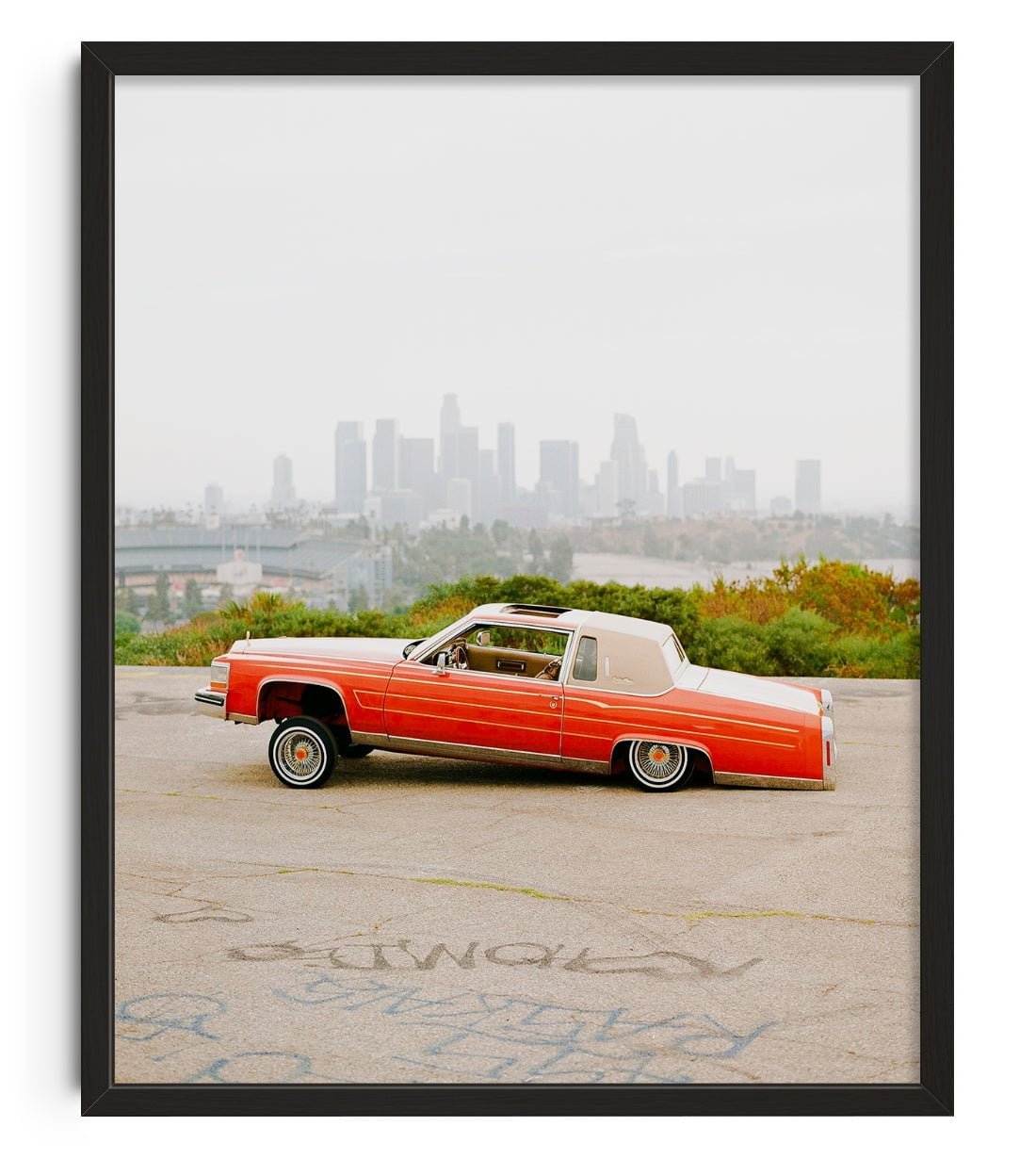 Lowrider and The City contemporary wall art print by 6.tiff - sold by DROOL