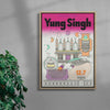 Zhao Dai pres. Yung Singh contemporary wall art print by MENSLIES - sold by DROOL