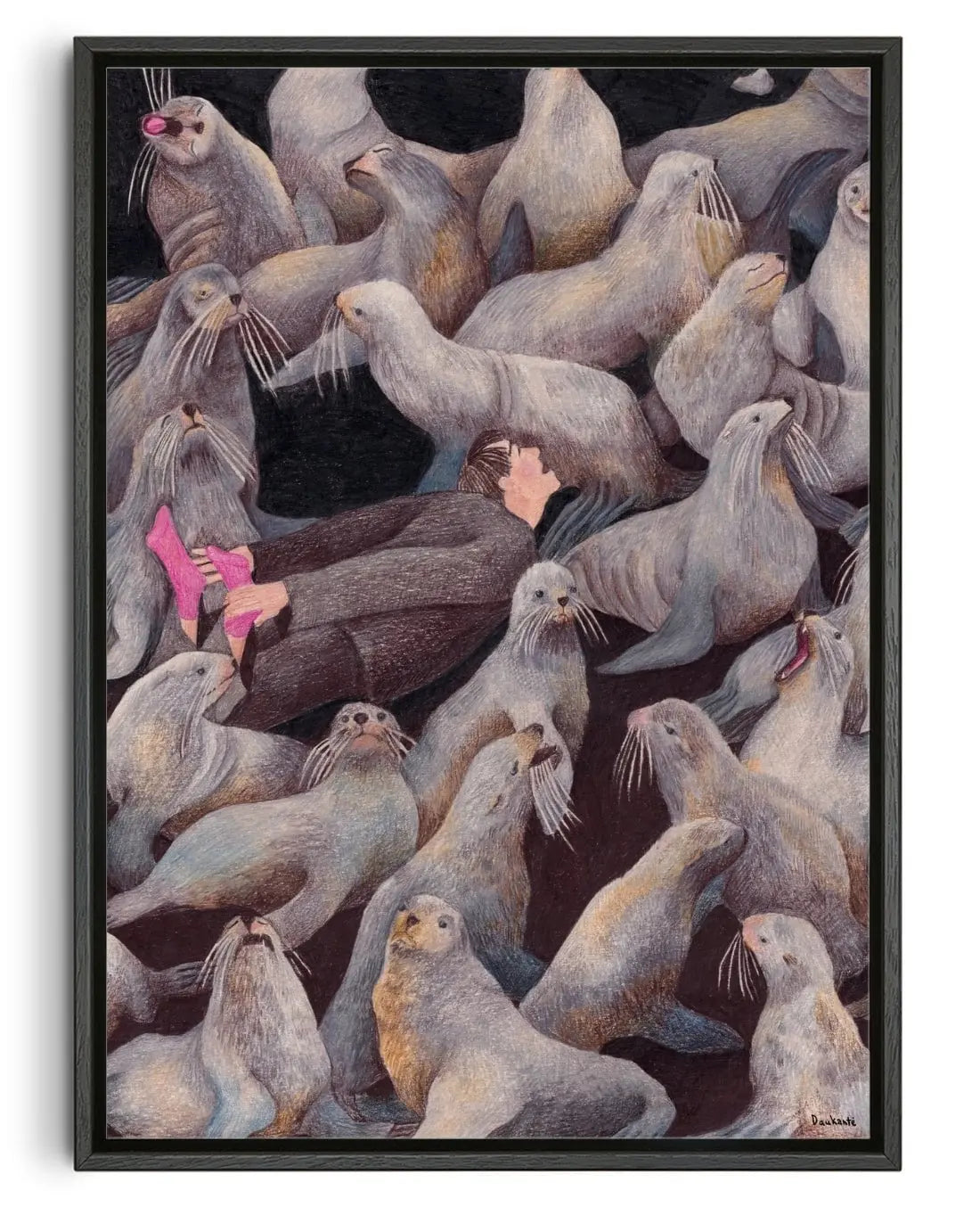 One with Nature contemporary wall art print by Daukantė - sold by DROOL
