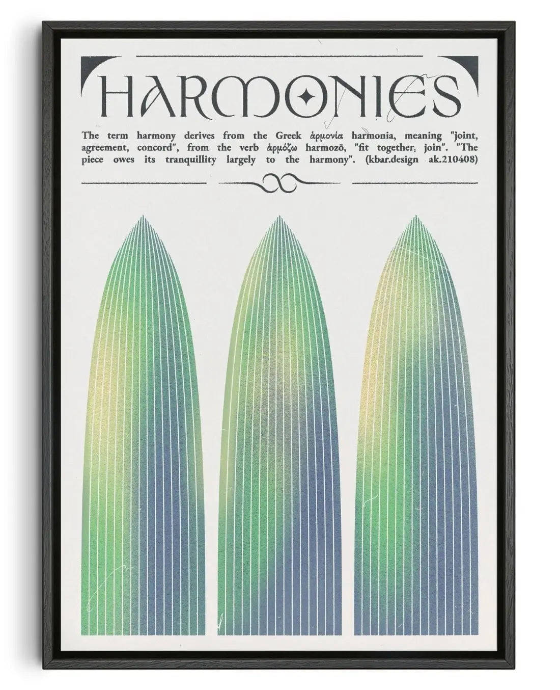 Harmonies contemporary wall art print by Alexander Khabbazi - sold by DROOL