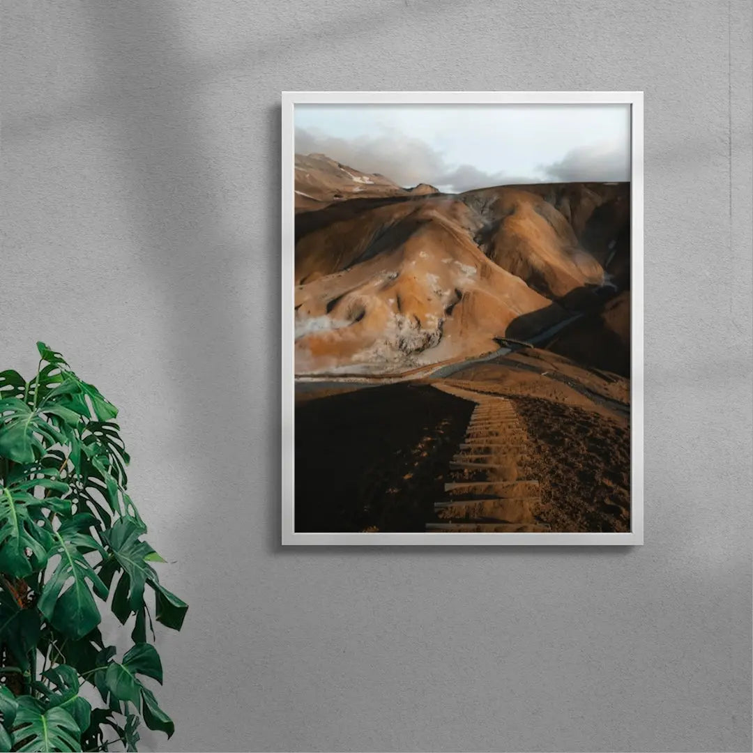 Stairway to heaven contemporary wall art print by Manuela Palmberger - sold by DROOL