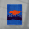 Volcano contemporary wall art print by Lily Kong - sold by DROOL