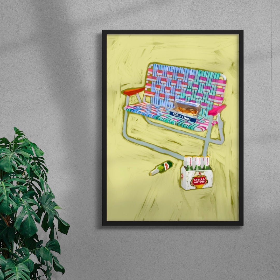 UK SUMMER contemporary wall art print by Laurie Campbell - sold by DROOL