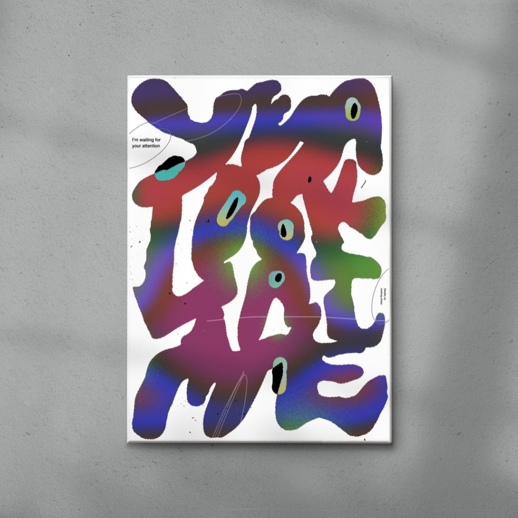 Yeah Look At Me contemporary wall art print by Jorge Santos - sold by DROOL