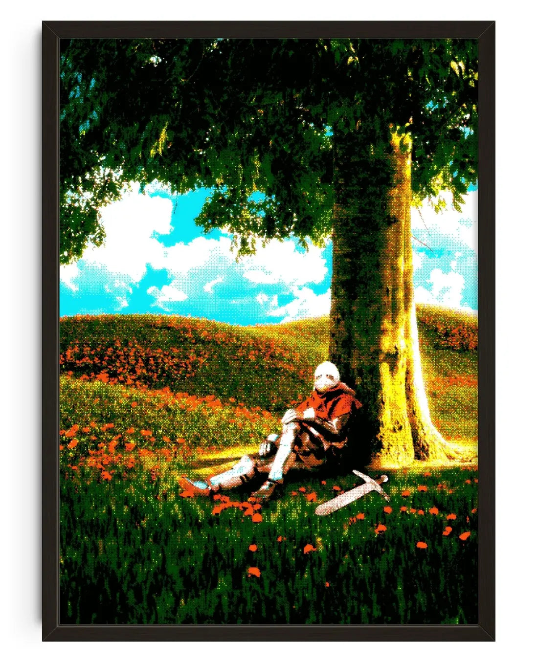 Resting Knight contemporary art print by christos.jpeg - sold by DROOL