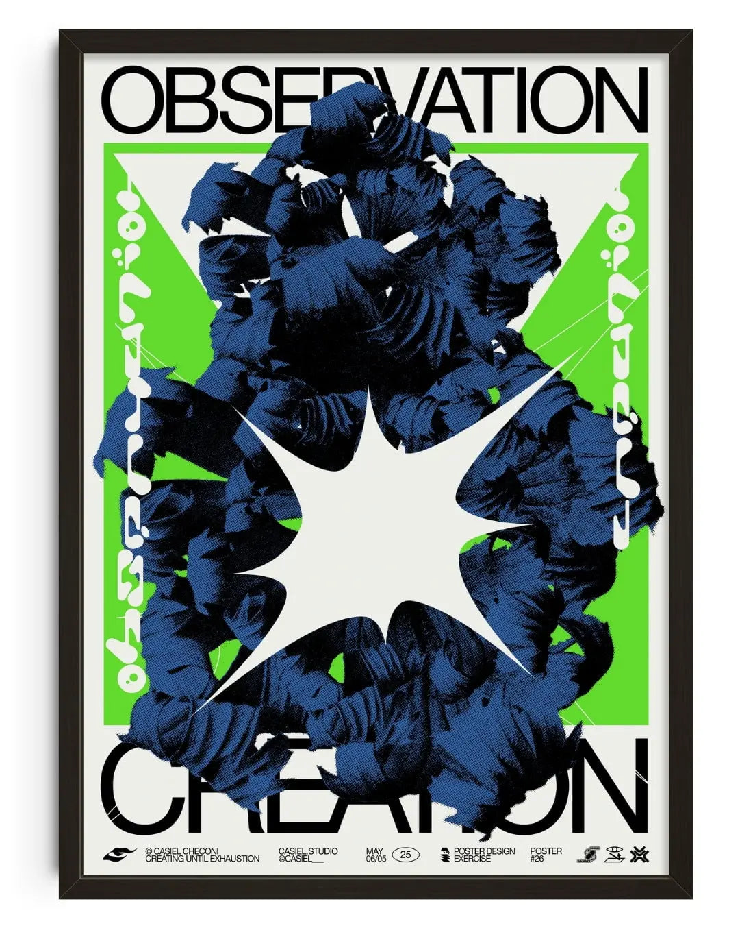 Observation Creation contemporary wall art print by Casiel Checoni - sold by DROOL
