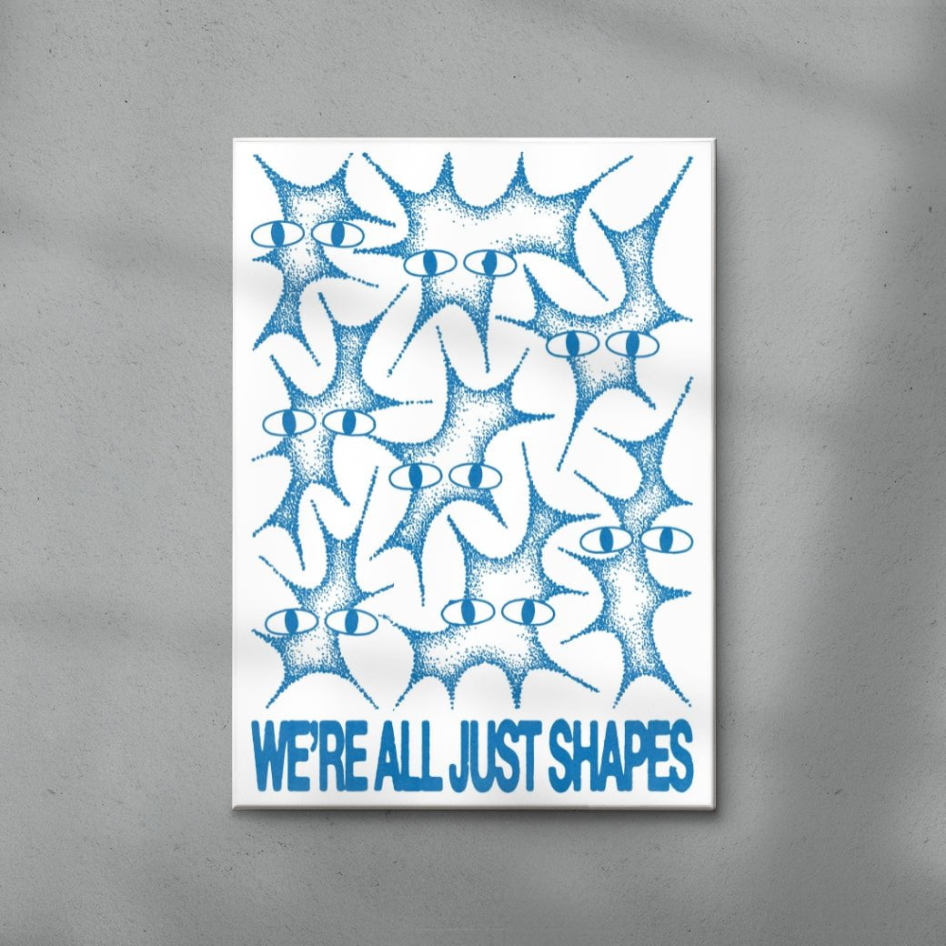 Shapes contemporary wall art print by Alexander Khabbazi - sold by DROOL