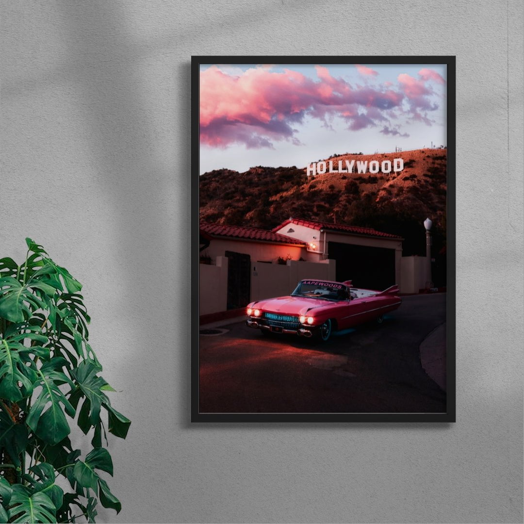 Hollywood Cruisin contemporary wall art print by Deston Isas - sold by DROOL