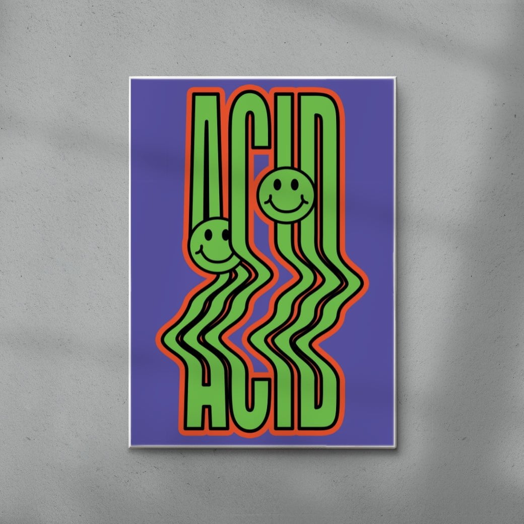 ACID contemporary canvas art print by Ignorance1 - sold by DROOL