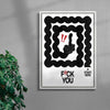 F U contemporary wall art print by Alexander Khabbazi - sold by DROOL