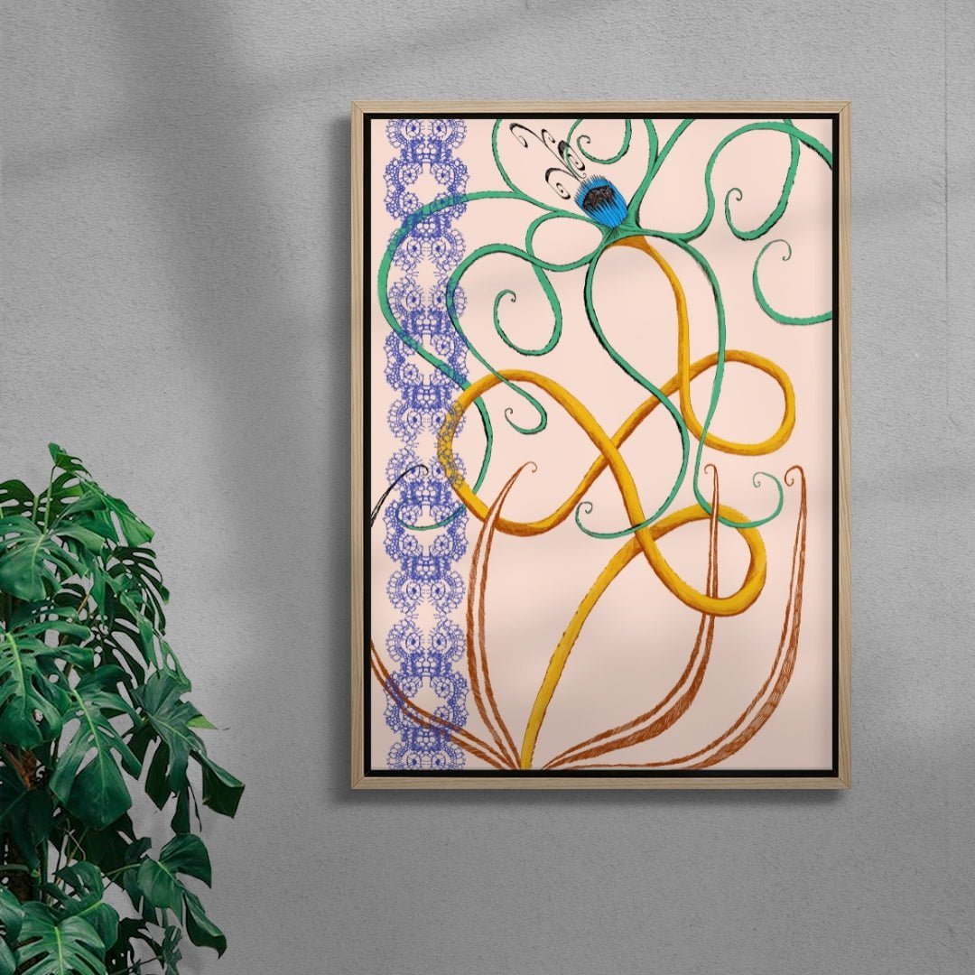 Ornamentos contemporary wall art print by Naia Escribano - sold by DROOL