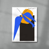 Chirp A contemporary canvas art print by Floating Bstrd - sold by DROOL