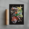 Phantom Route contemporary wall art print by Kitasavi - sold by DROOL