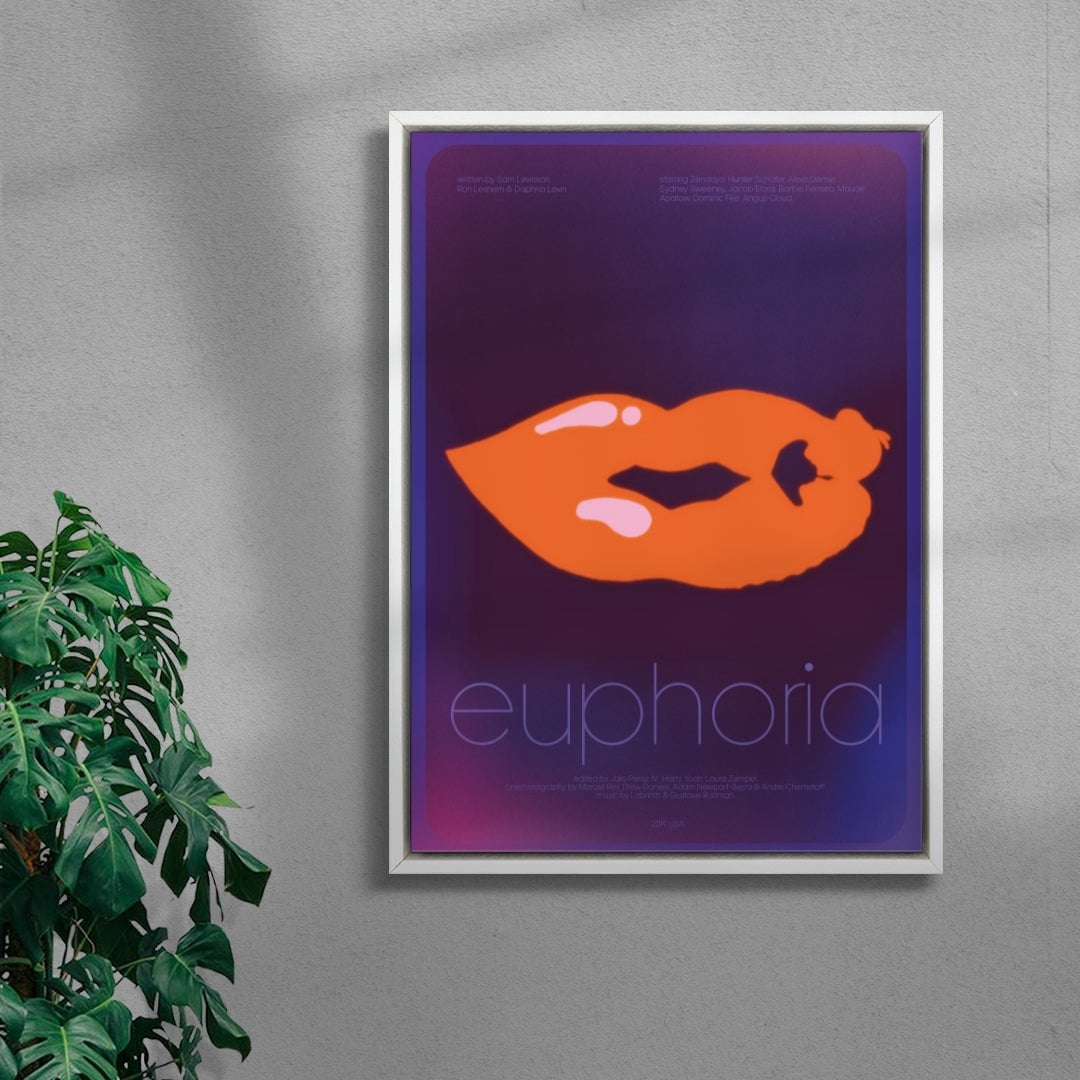 Euphoria contemporary wall art print by Justyna Frąckiewicz - sold by DROOL