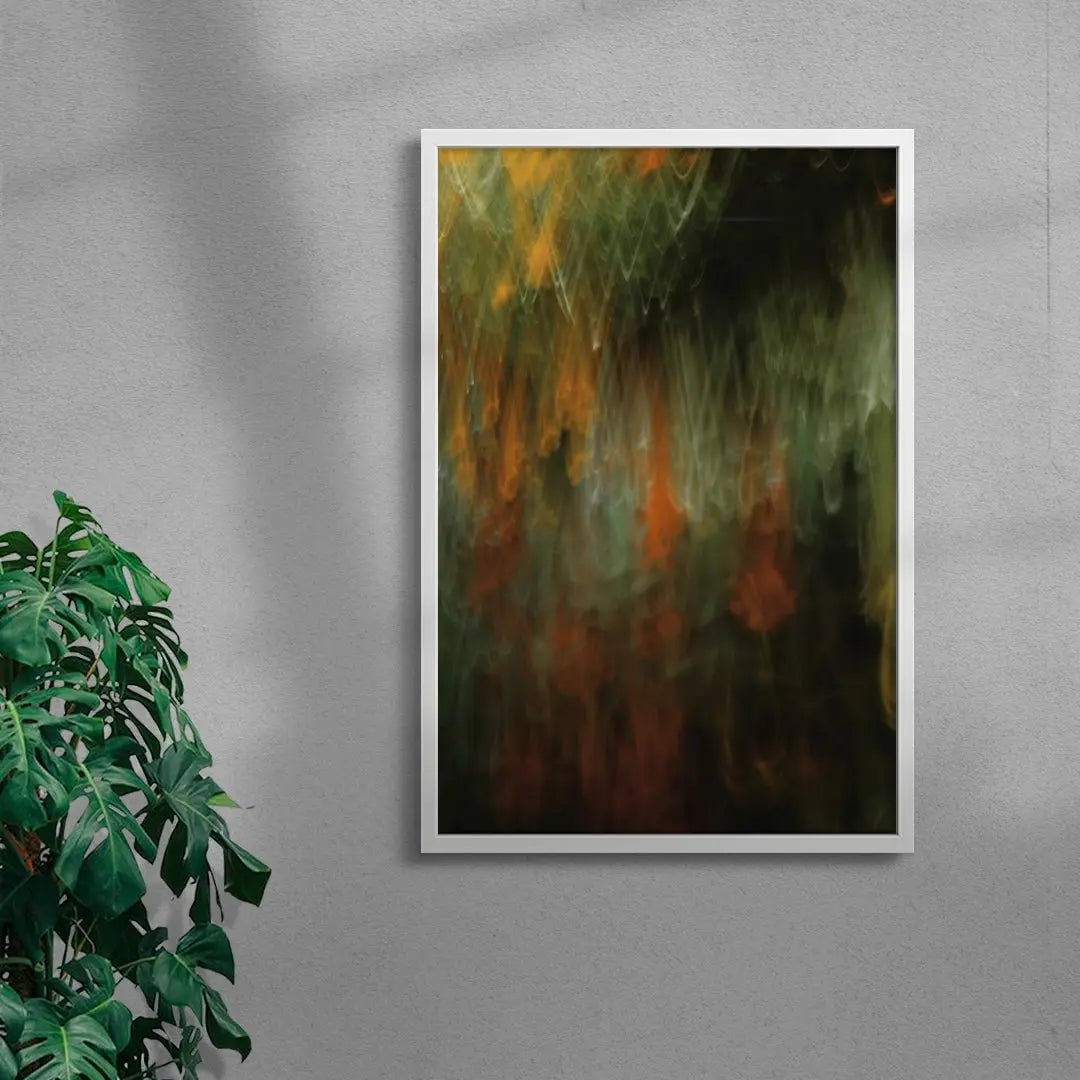 Autumn Echoes contemporary wall art print by OumaïMa Belouali - sold by DROOL