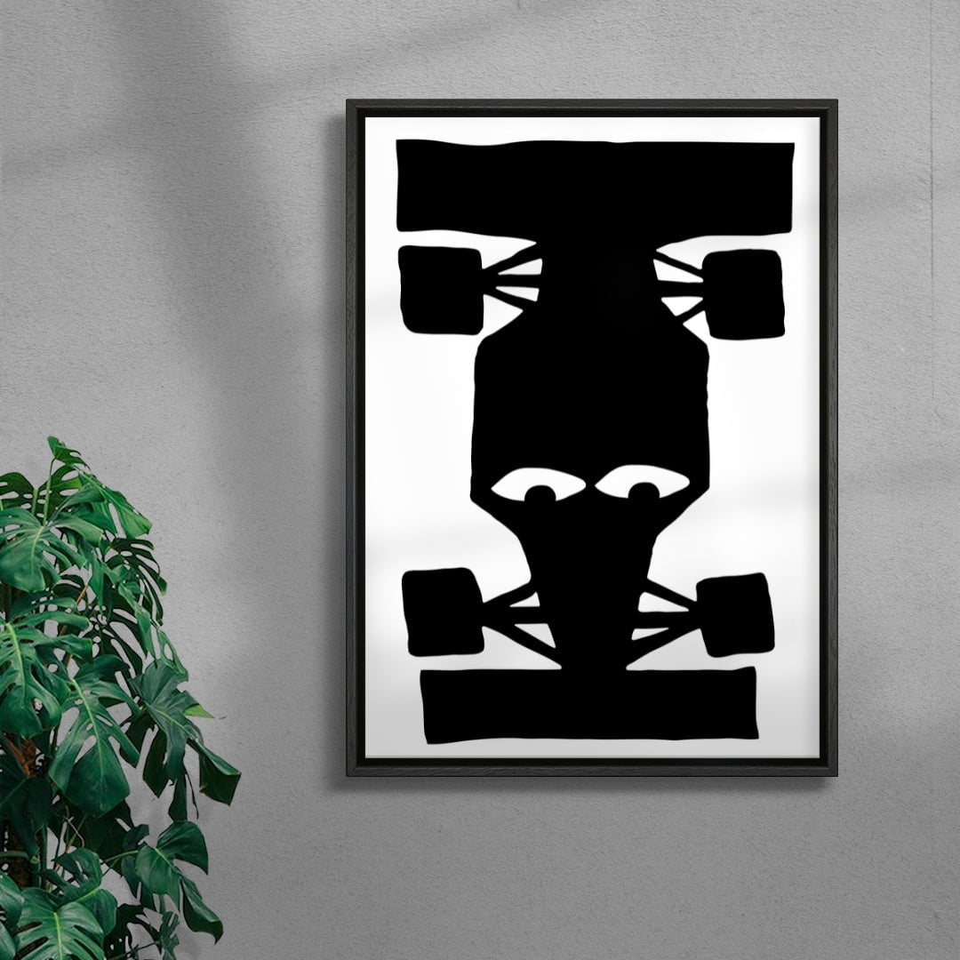 F1 contemporary wall art print by Max Blackmore - sold by DROOL