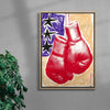 Boxing Gloves contemporary wall art print by Caitlin Flood-Molyneux - sold by DROOL