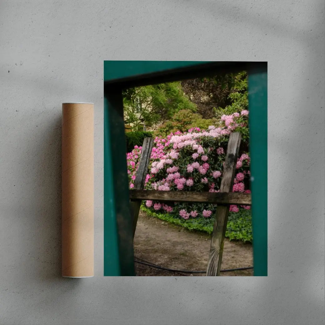 Pink Rhododendrons contemporary wall art print by Igor Zacharov - sold by DROOL